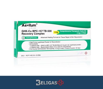 GHK-Cu BPC-157 TB-500, 5 mg (1 complete cycle: 15 mg total)